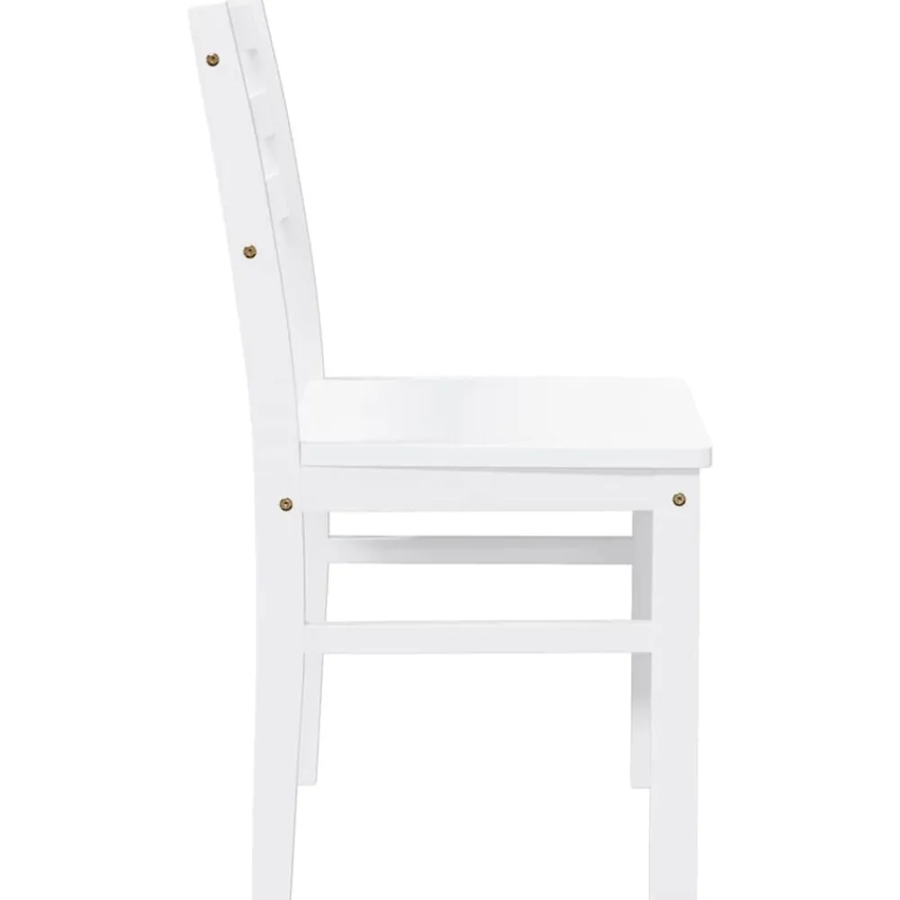 vidaXL Sillas-Sillas de comedor 2 unidades madera maciza de caucho