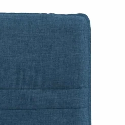 vidaXL Sillas de comedor 4 unidades tela Azul Sale