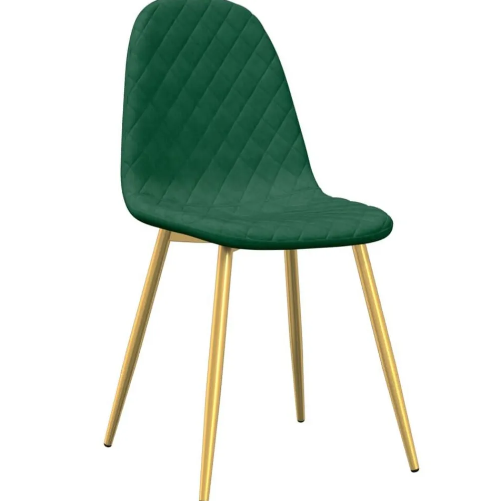 vidaXL Sillas-Sillas de comedor 2 unidades terciopelo