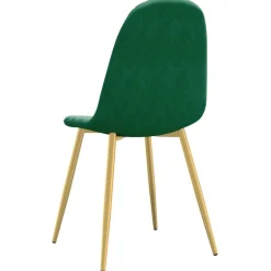 vidaXL Sillas-Sillas de comedor 2 unidades terciopelo