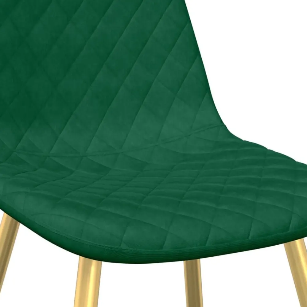 vidaXL Sillas-Sillas de comedor 2 unidades terciopelo