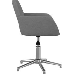 vidaXL Sillas de comedor giratorias 2 unidades tela Gris claro Clearance