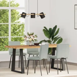 vidaXL Sillas-Sillas de comedor 4 unidades terciopelo
