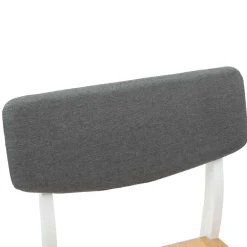 vidaXL Sillas de comedor 2 pcs 48 x 49 x 95 cm Madera de Caucho Sólido y natural Hot