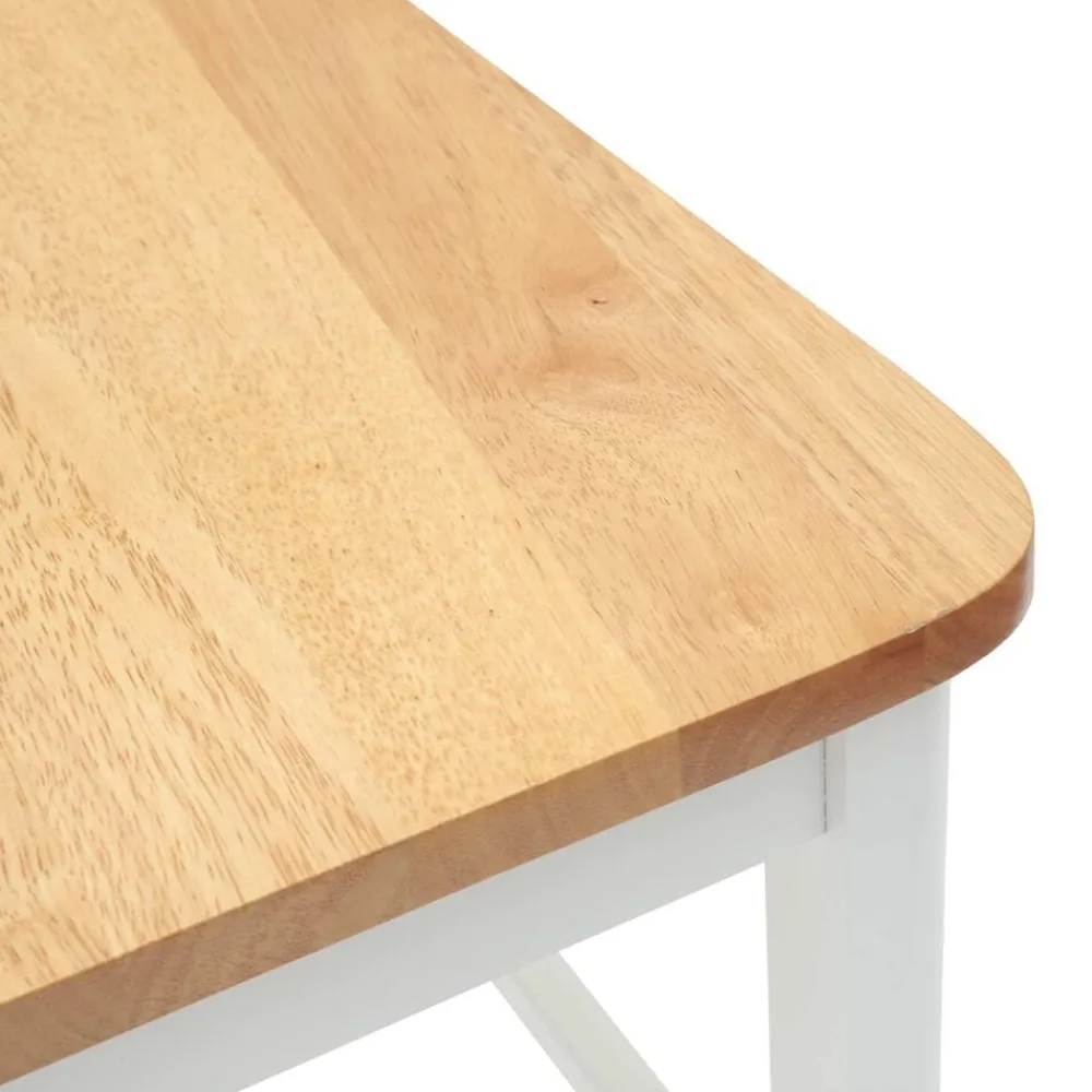 vidaXL Sillas de comedor 2 pcs 48 x 49 x 95 cm Madera de Caucho Sólido y natural Hot