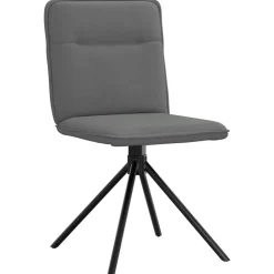 vidaXL Sillas-Sillas de comedor giratorias 4 unidades tela