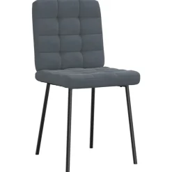 vidaXL Sillas-Sillas de comedor 4 unidades terciopelo