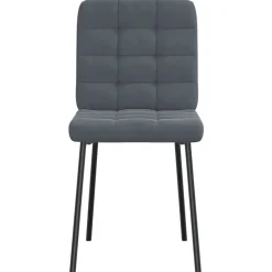 vidaXL Sillas-Sillas de comedor 4 unidades terciopelo