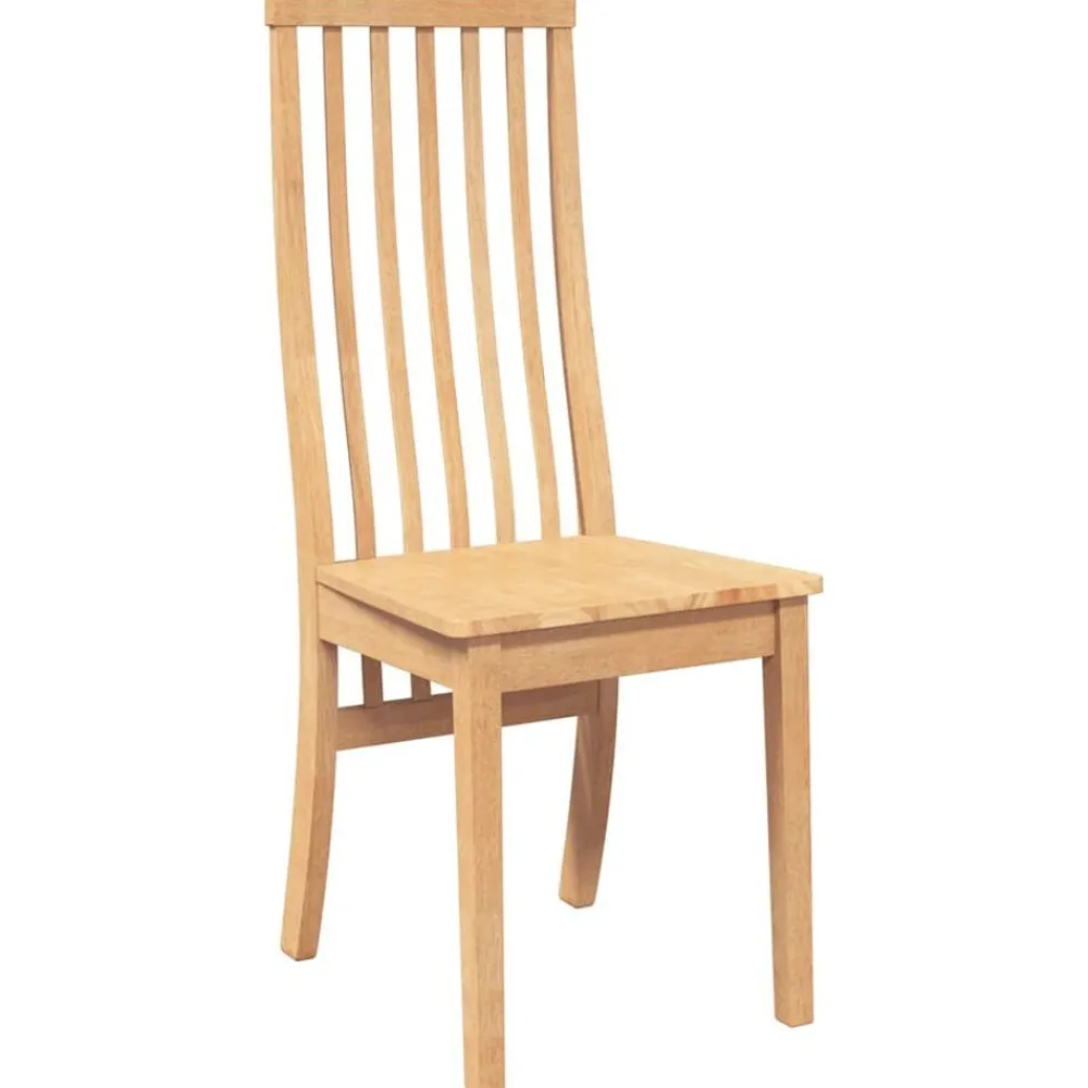 vidaXL Sillas de comedor 2 unidades madera maciza de caucho Natural Sale
