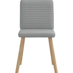 vidaXL Sillas-Sillas de comedor 4 unidades tela