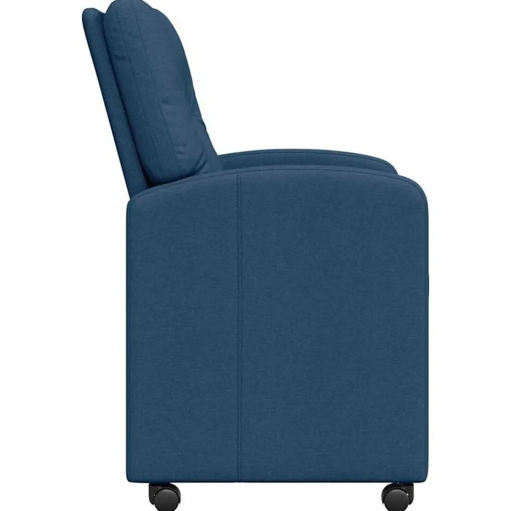 vidaXL Sillas-Sillas de Comedor con Ruedas 2 pcs 57 x 67 x 95 cm tela