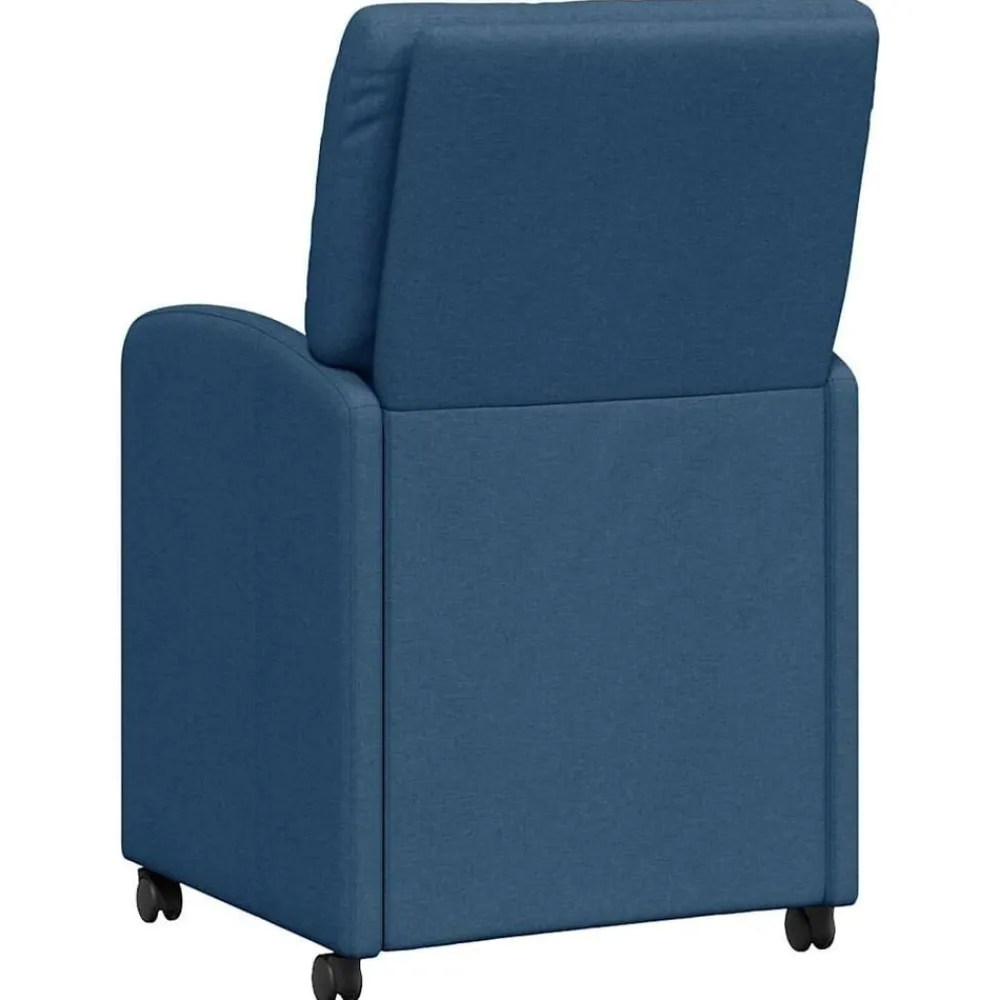vidaXL Sillas-Sillas de Comedor con Ruedas 2 pcs 57 x 67 x 95 cm tela