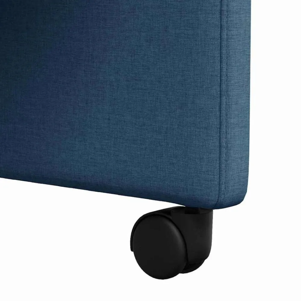 vidaXL Sillas-Sillas de Comedor con Ruedas 2 pcs 57 x 67 x 95 cm tela