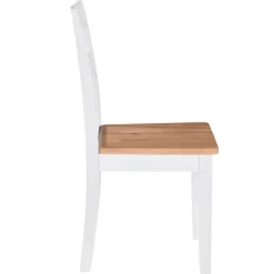 vidaXL Sillas de comedor 4 unidades madera maciza de caucho blanco Hot