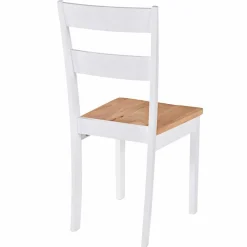 vidaXL Sillas de comedor 4 unidades madera maciza de caucho blanco Hot