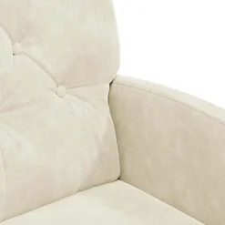 vidaXL Sillas de Comedor con Ruedas 2 pcs 58 x 67 x 97 cm Crema Best