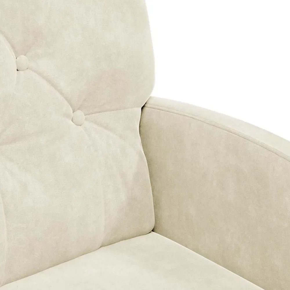 vidaXL Sillas de Comedor con Ruedas 2 pcs 58 x 67 x 97 cm Crema Best