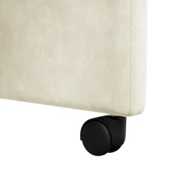 vidaXL Sillas de Comedor con Ruedas 2 pcs 58 x 67 x 97 cm Crema Best