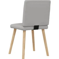 vidaXL Sillas de comedor 4 uds tela Gris nube Discount