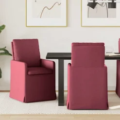 vidaXL Sillas-Sillas de comedor 2 pcs 57 x 67 x 98 cm tela