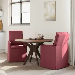 vidaXL Sillas-Sillas de comedor 2 pcs 57 x 67 x 98 cm tela