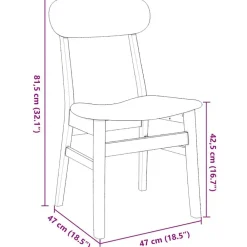vidaXL Sillas de comedor con cojines 2 uds madera maciza marrón caucho Marrón y claro