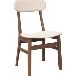 vidaXL Sillas de comedor con cojines 2 uds madera maciza marrón caucho Marrón y claro