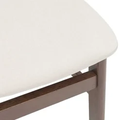vidaXL Sillas de comedor con cojines 2 uds madera maciza marrón caucho Marrón y claro