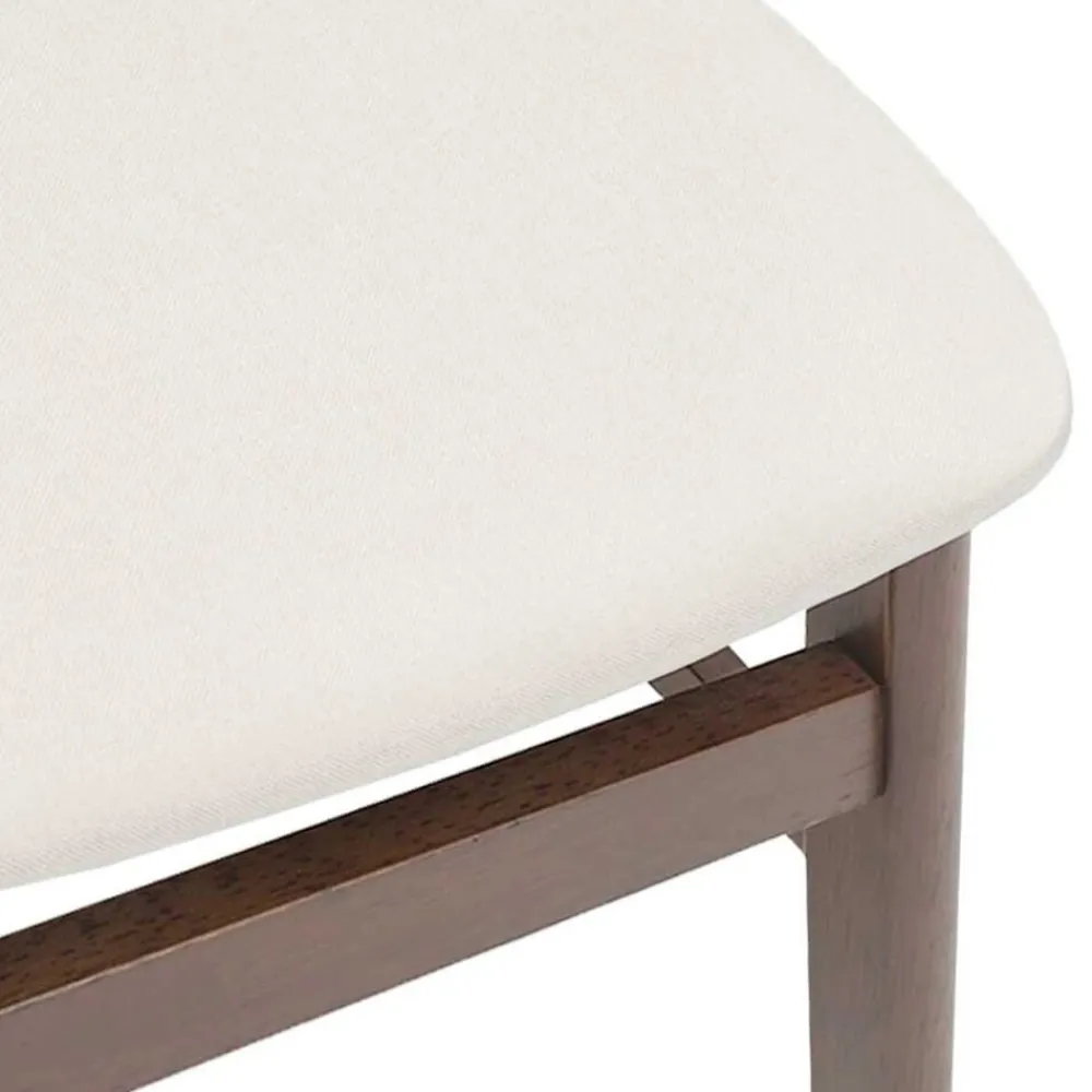vidaXL Sillas de comedor con cojines 2 uds madera maciza marrón caucho Marrón y claro