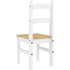 vidaXL Sillas-Sillas de comedor 2 uds madera maciza pino 40x46x99 cm
