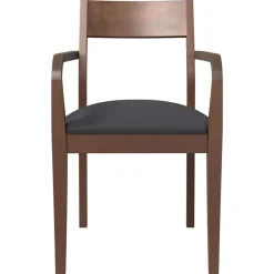 vidaXL Sillas-Sillas de comedor con cojines 2 uds madera maciza marrón caucho
