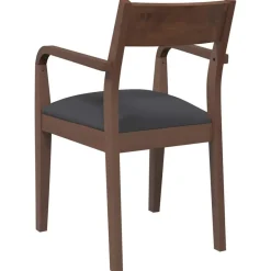 vidaXL Sillas-Sillas de comedor con cojines 2 uds madera maciza marrón caucho