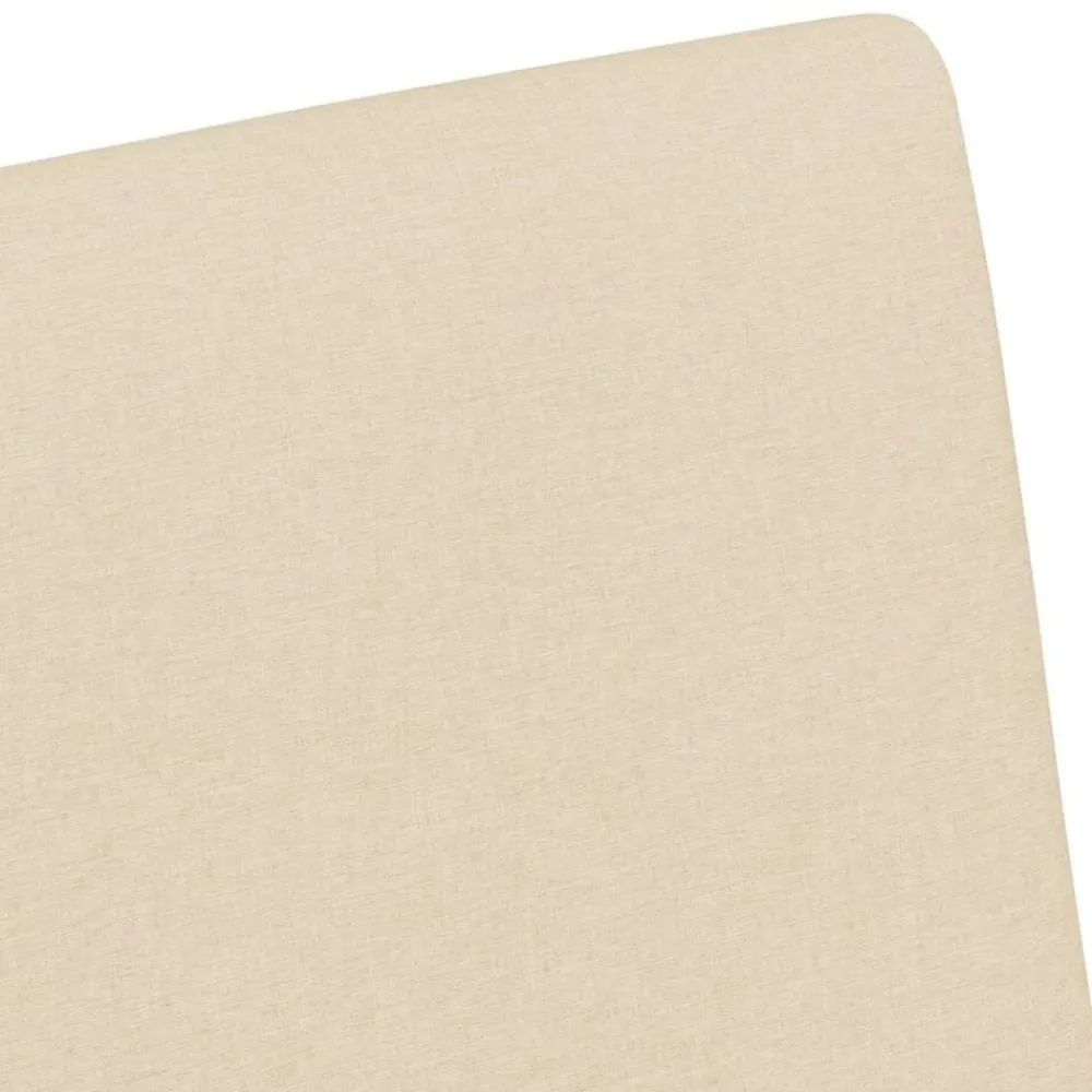 vidaXL Sillas de Comedor con Ruedas 2 pcs 57 x 66 x 94 cm tela Crema Sale