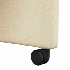 vidaXL Sillas de Comedor con Ruedas 2 pcs 57 x 66 x 94 cm tela Crema Sale