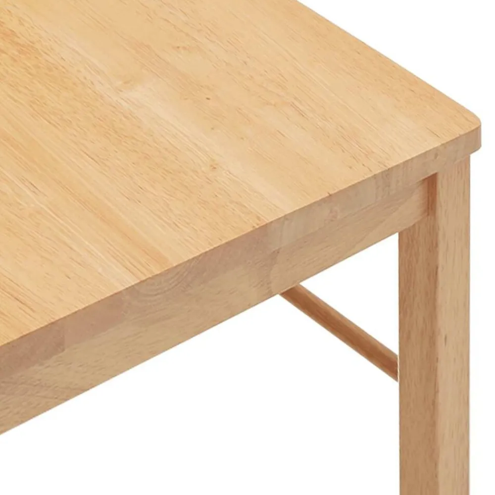 vidaXL Sillas de comedor 2 unidades madera maciza de caucho Natural Outlet
