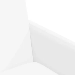 vidaXL Sillas de Comedor con Ruedas con ruedas 2 pcs 57 x 66 x 94 cm White Clearance