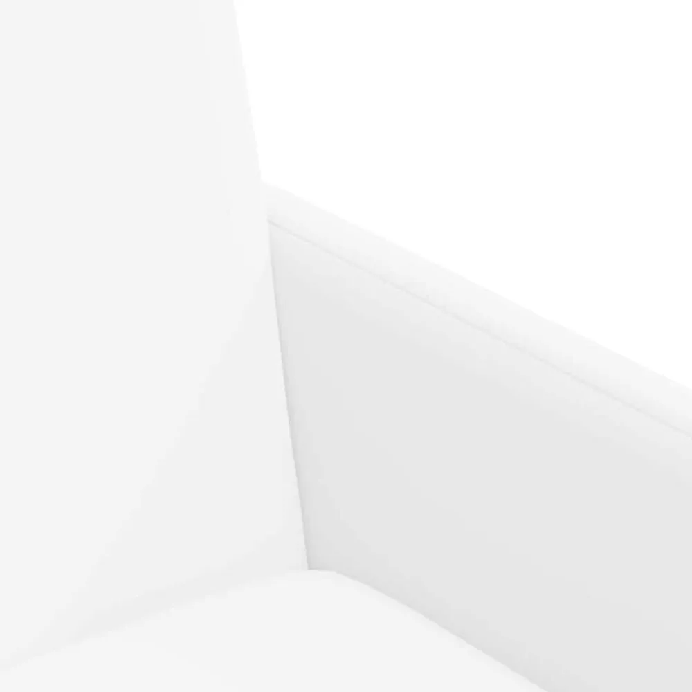 vidaXL Sillas de Comedor con Ruedas con ruedas 2 pcs 57 x 66 x 94 cm White Clearance