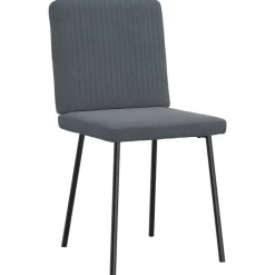 vidaXL Sillas-Sillas de comedor 4 unidades terciopelo