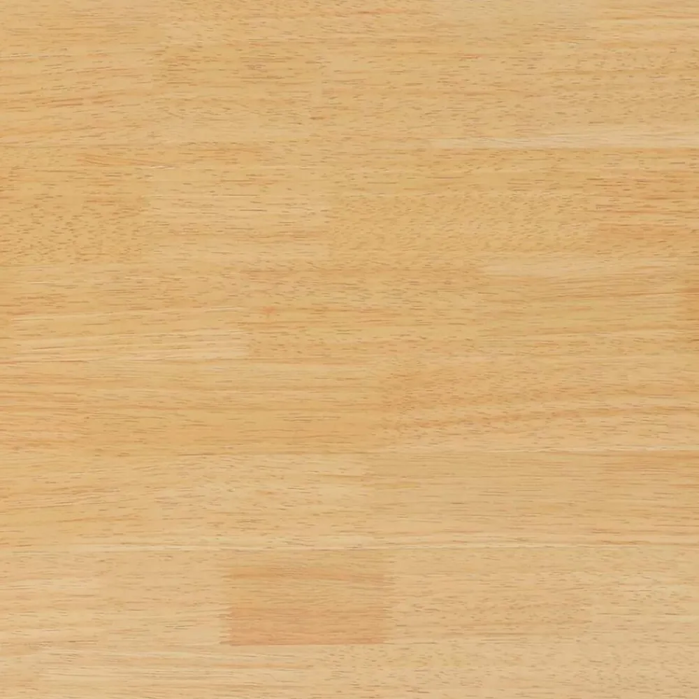 vidaXL Sillas de comedor con cojines 2uds madera maciza natural caucho Natural y crema Hot