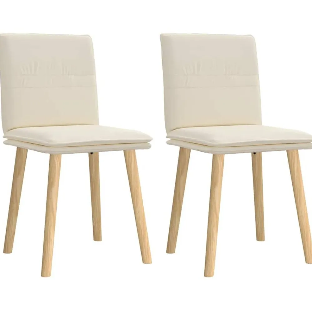 vidaXL Sillas de comedor 2 unidades Lino Hot