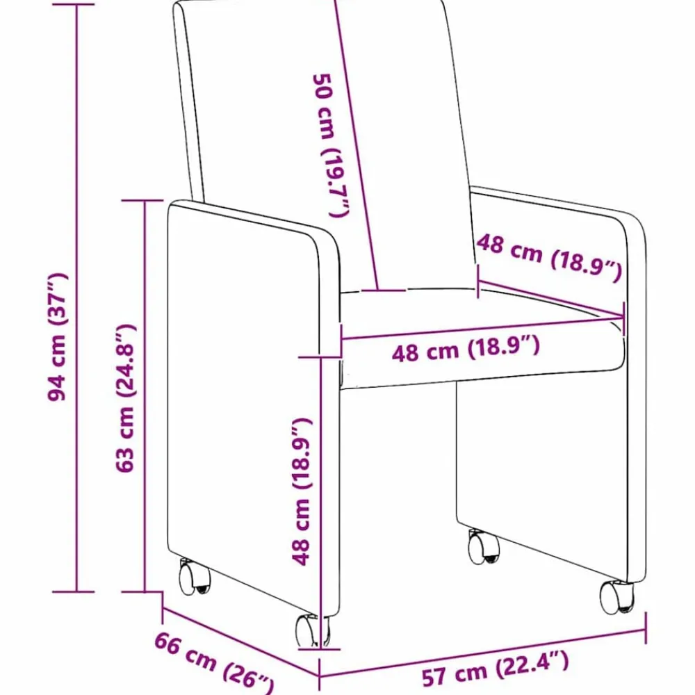 vidaXL Sillas de Comedor con Ruedas 2 pcs Verde grisáceo Tela de pana Verde grisáceo Best