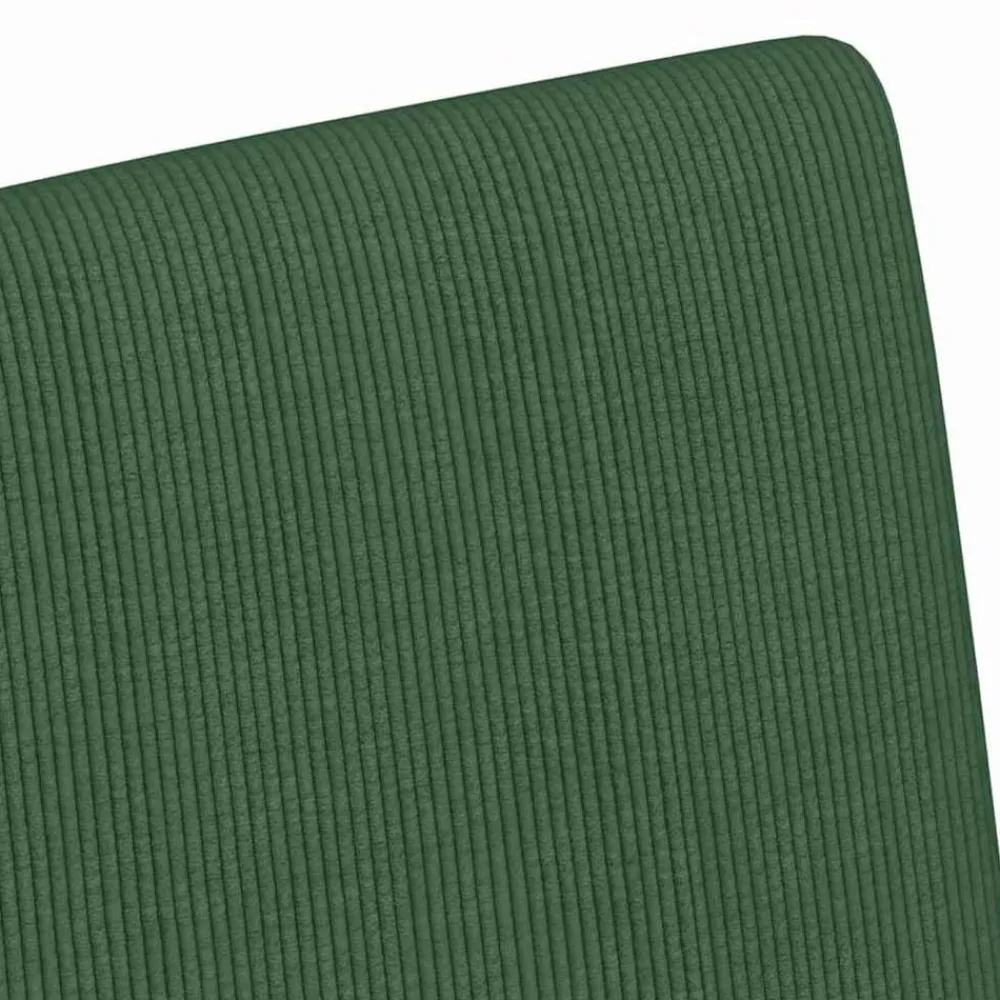 vidaXL Sillas de Comedor con Ruedas 2 pcs Verde grisáceo Tela de pana Verde grisáceo Best