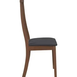 vidaXL Sillas de comedor con cojines 2 uds madera maciza marrón caucho Marrón y negro Hot