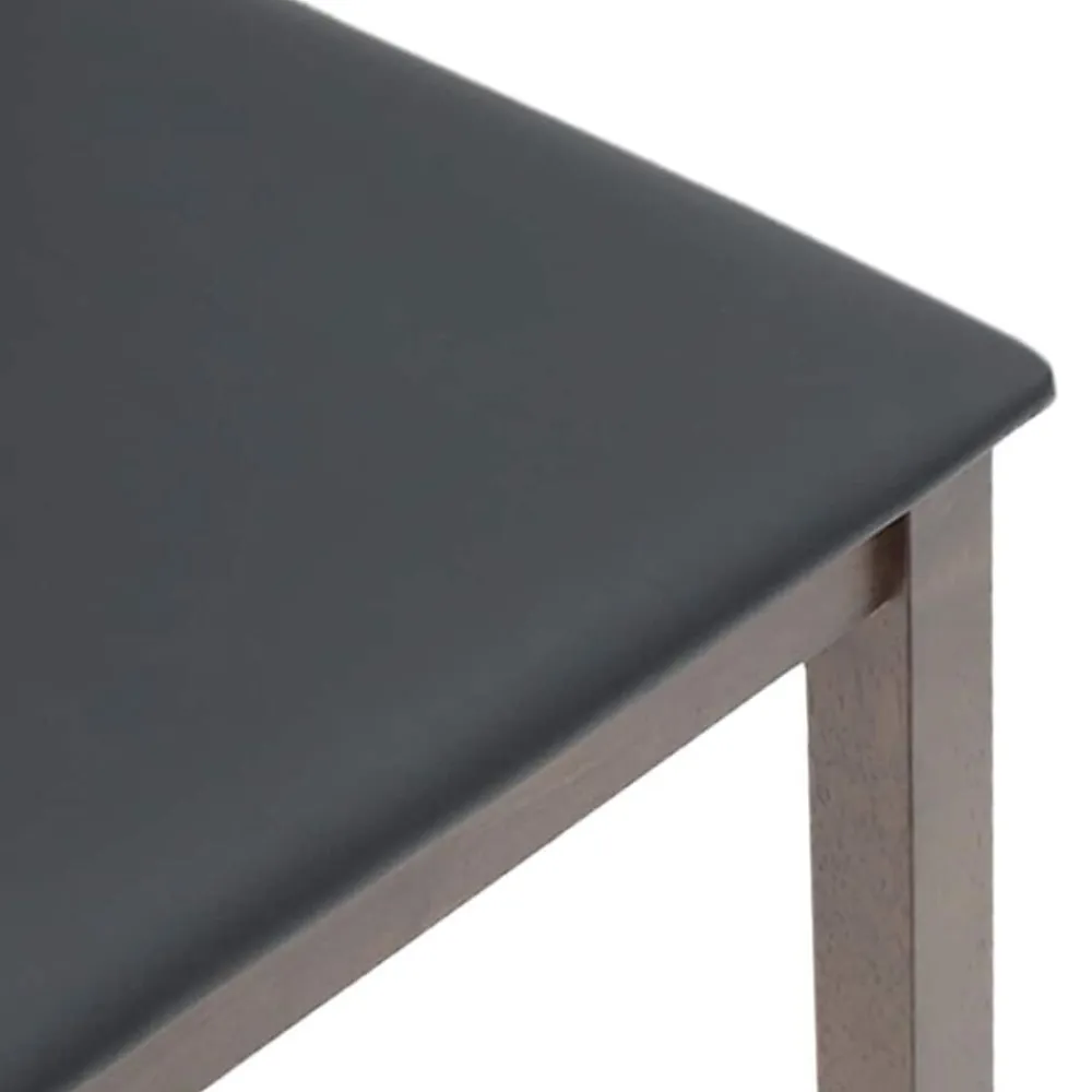vidaXL Sillas de comedor con cojines 2 uds madera maciza marrón caucho Marrón y negro Hot