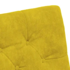 vidaXL Sillas de Comedor con Ruedas 2 pcs 58 x 67 x 97 cm Amarillo Sale