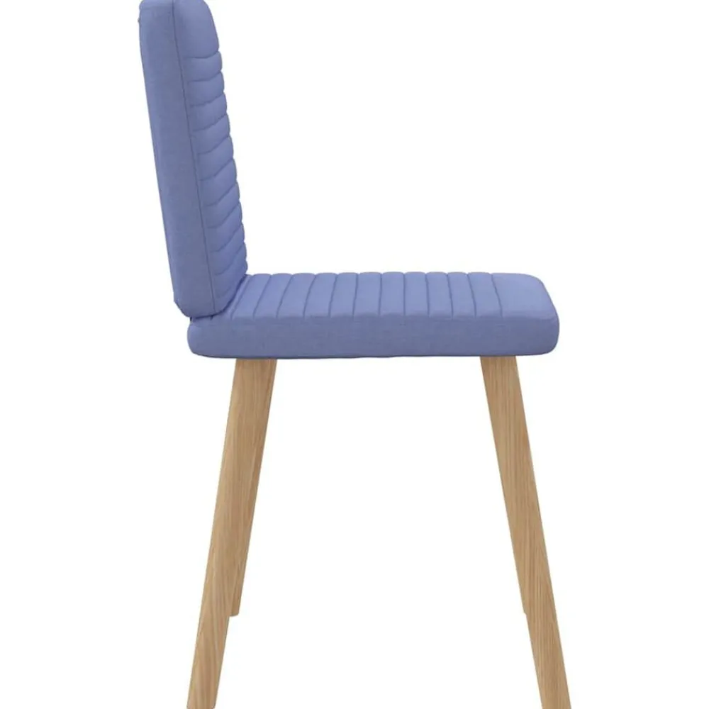 vidaXL Sillas-Sillas de comedor 4 uds tela azul jeans