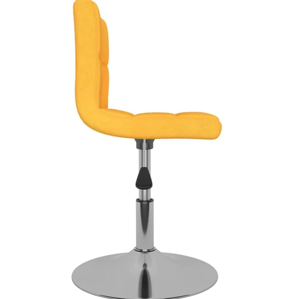 vidaXL Sillas-Sillas de comedor giratorias 2 unidades tela