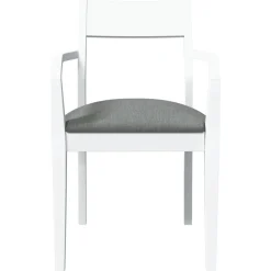 vidaXL Sillas-Sillas de comedor con cojines 2uds madera maciza blanco caucho