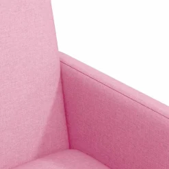 vidaXL Sillas de Comedor con Ruedas 2 pcs 57 x 66 x 94 cm tela Rosa Discount