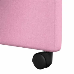 vidaXL Sillas de Comedor con Ruedas 2 pcs 57 x 66 x 94 cm tela Rosa Discount